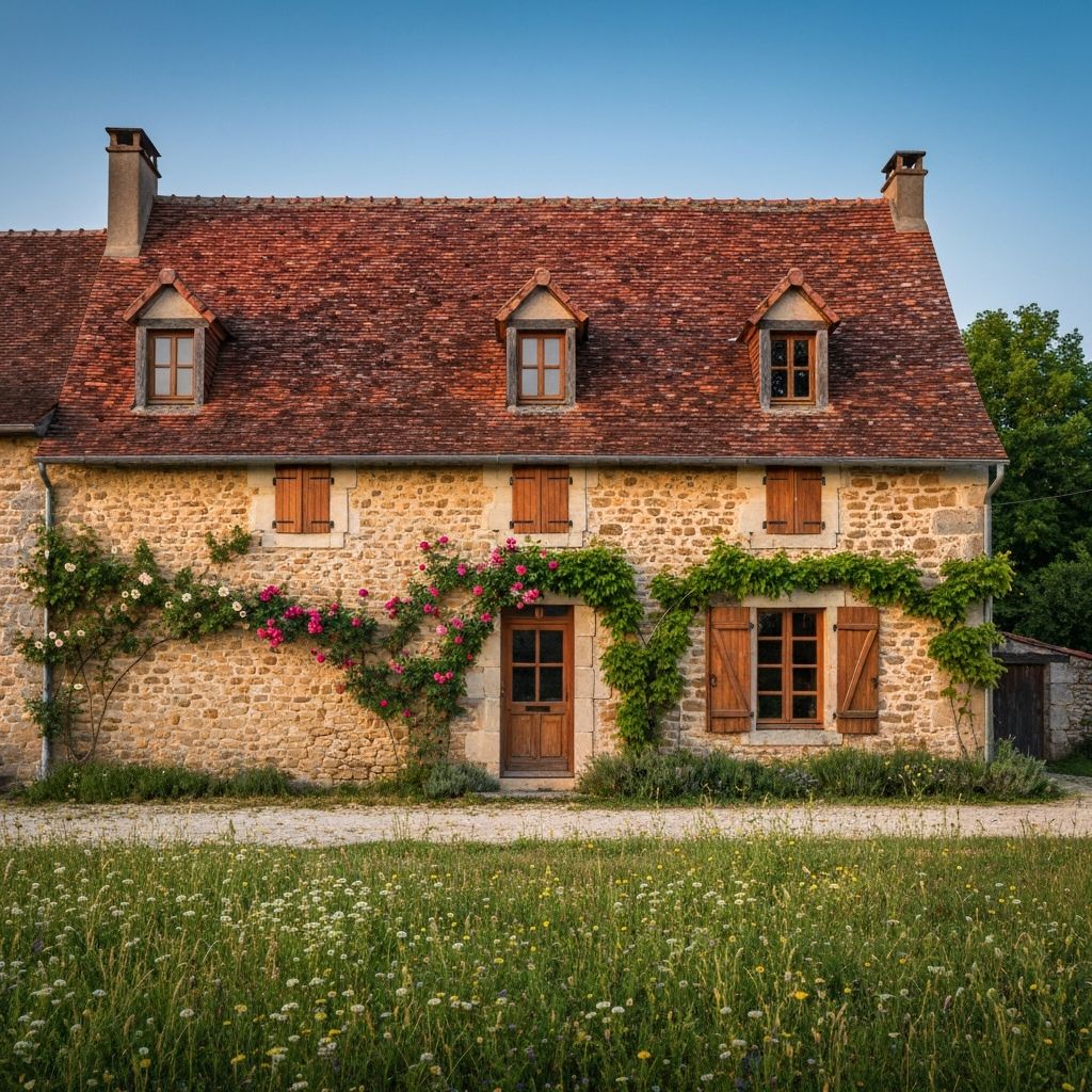 Maison de campagne construite