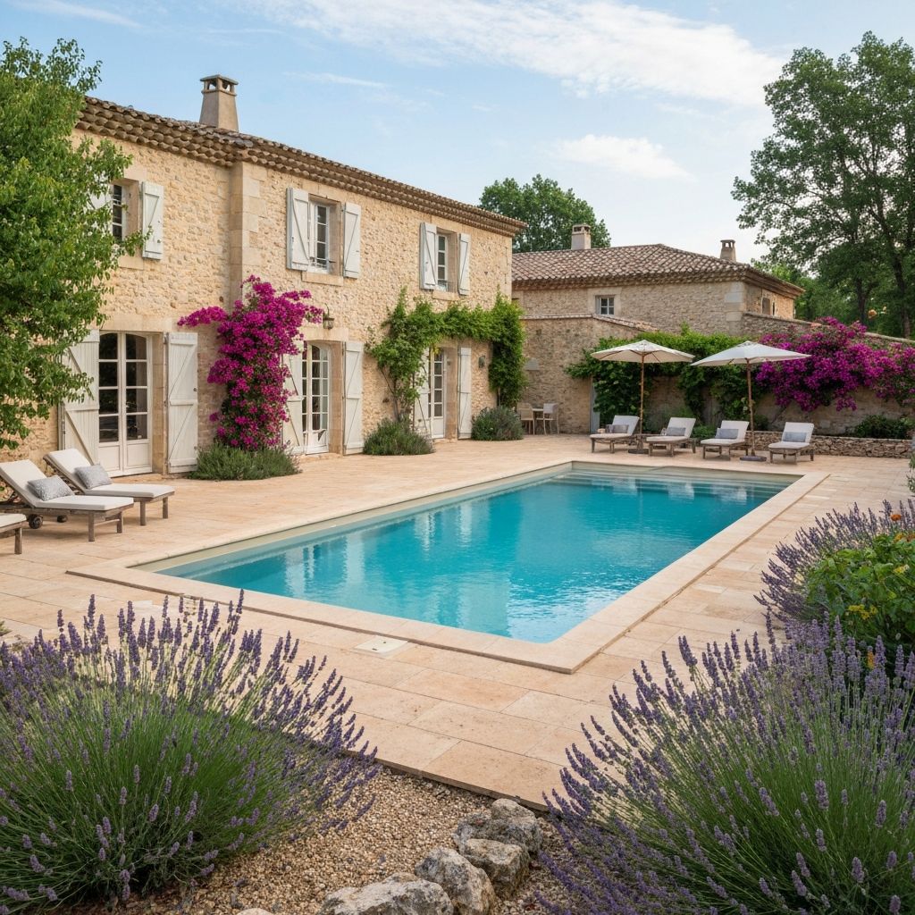 Maison de campagne avec piscine